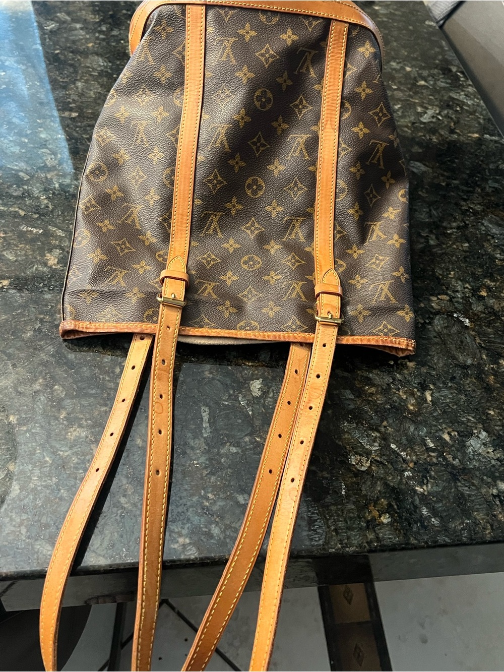 Louis Vuitton Monogram Canvas Duffel with Tan Leather Trim - Picture 2 of 11